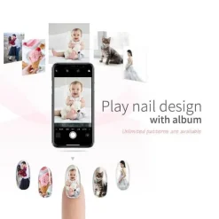 PureGlow Frauenpflege|Körperpflege-3D-Nageldrucker – Professionelle Nailart-Maschine