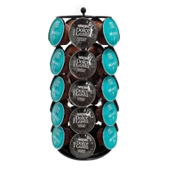 Tom Küche & Esszimmer-Dolce Gusto Kapselhalter – Drehbares Kapselaufbewahrungsregal für 35 Kaffeekapseln