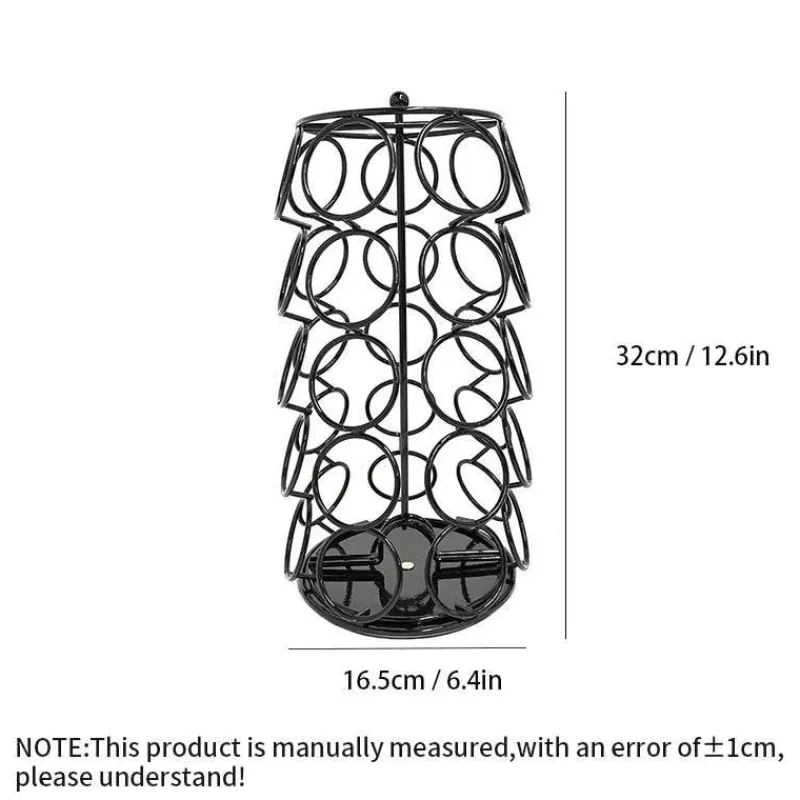 Tom Küche & Esszimmer-Dolce Gusto Kapselhalter – Drehbares Kapselaufbewahrungsregal für 35 Kaffeekapseln