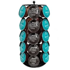 Tom Küche & Esszimmer-Dolce Gusto Kapselhalter – Drehbares Kapselaufbewahrungsregal für 35 Kaffeekapseln
