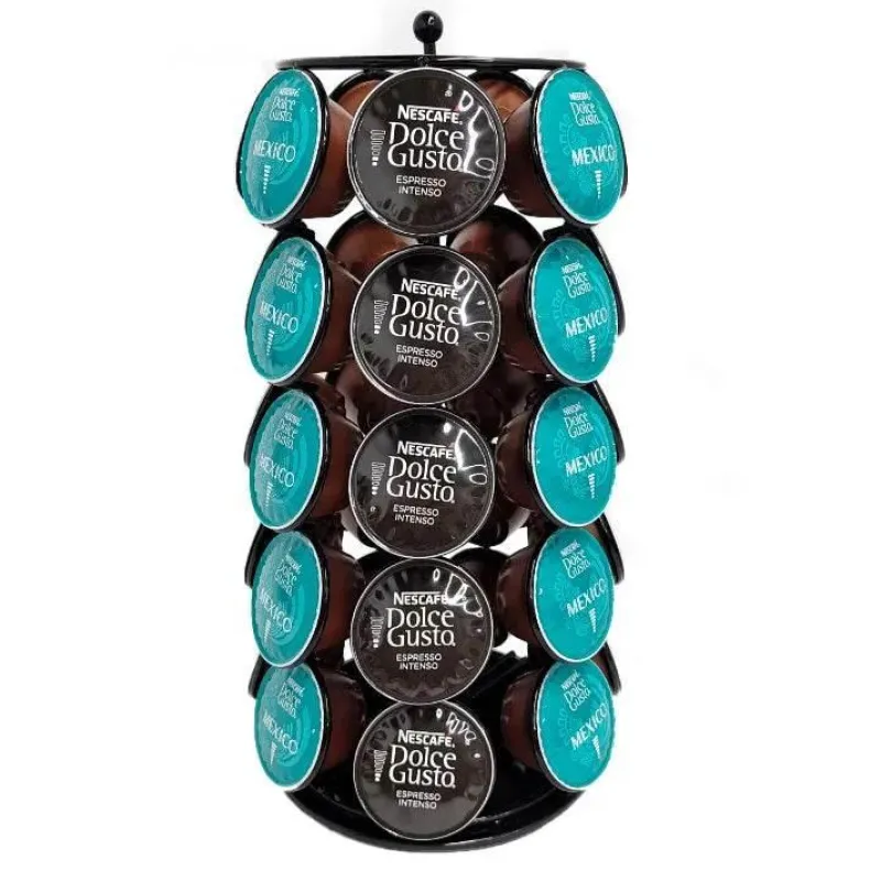 Tom Küche & Esszimmer-Dolce Gusto Kapselhalter – Drehbares Kapselaufbewahrungsregal für 35 Kaffeekapseln