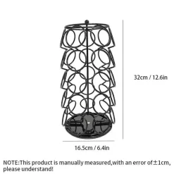 Tom Küche & Esszimmer-Dolce Gusto Padhalter – Drehbares Metallgestell für 35 Kaffeekapseln