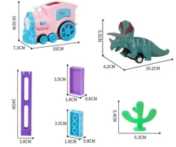 The Decor Haven Babyspielzeug-Domino-Eisenbahn-Spielzeugset – Kreative Holzbausteine