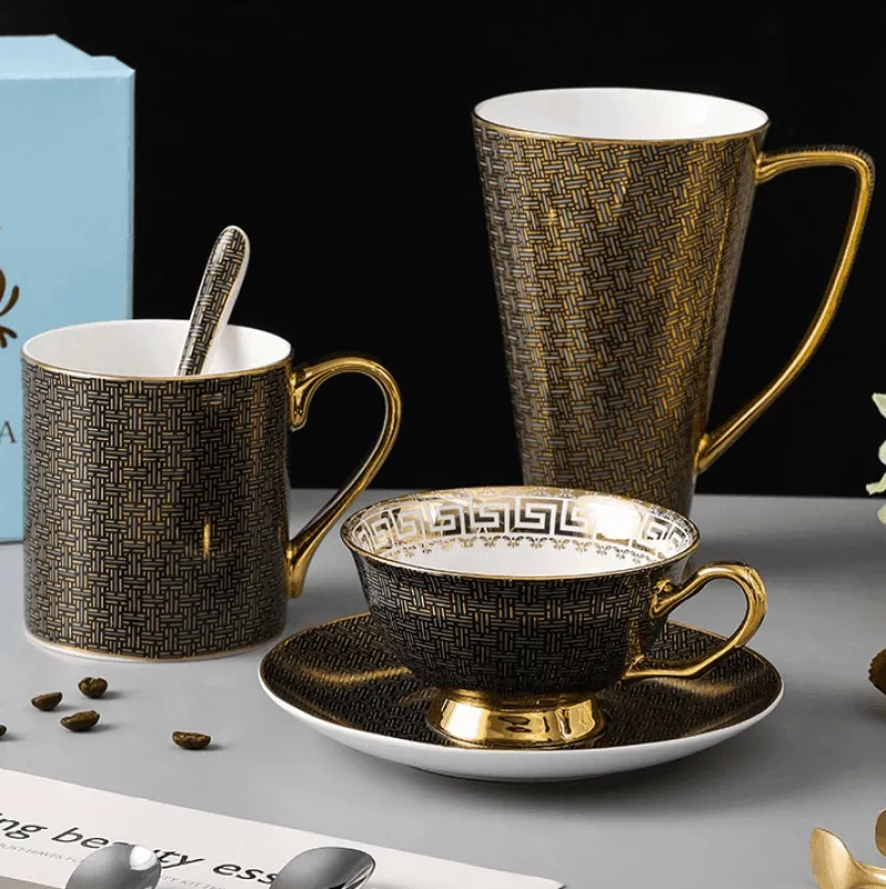 The Cozy Mug Küche & Esszimmer-Donatello Kaffeeservice – Elegantes Zubehör für Keramiktassen