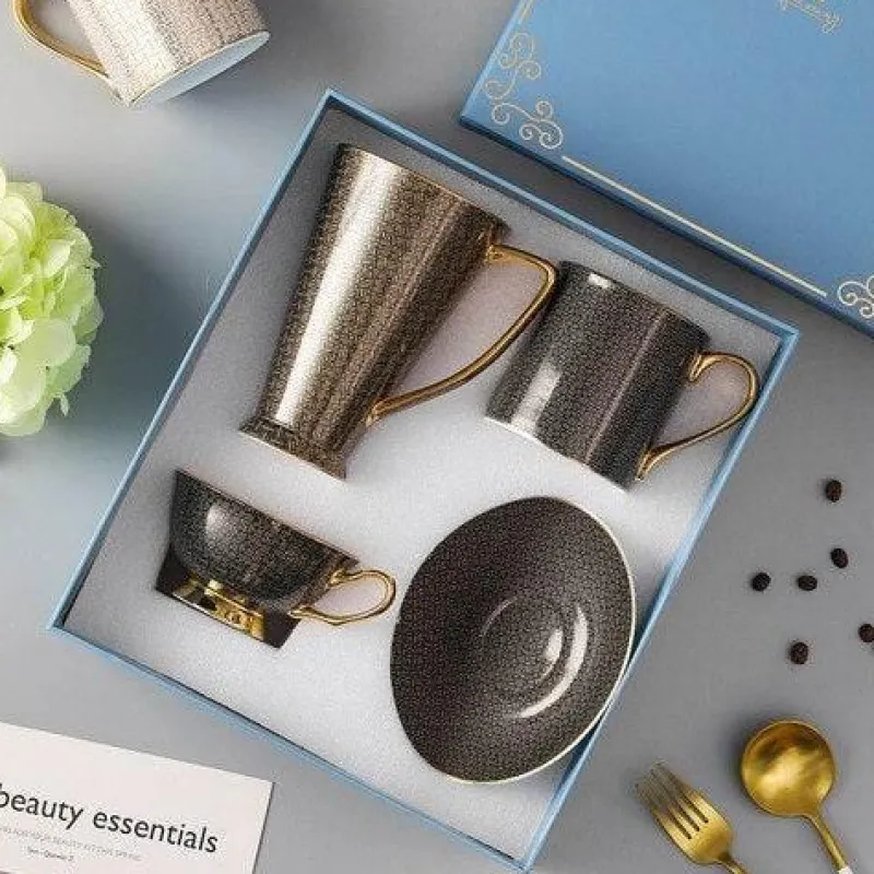 The Cozy Mug Küche & Esszimmer-Donatello Kaffeeservice – Elegantes Zubehör für Keramiktassen