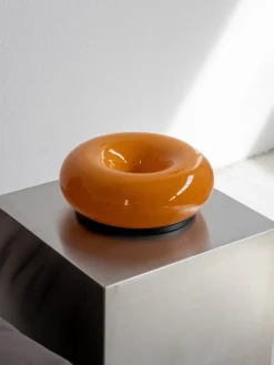 The Gilded Nest Wohndeko|Beleuchtung-Donut Glow Glass Lamp – Warm Ambient Light with 3 Modes