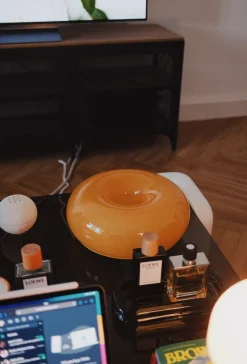 The Gilded Nest Wohndeko|Beleuchtung-Donut Glow Glass Lamp – Warm Ambient Light with 3 Modes