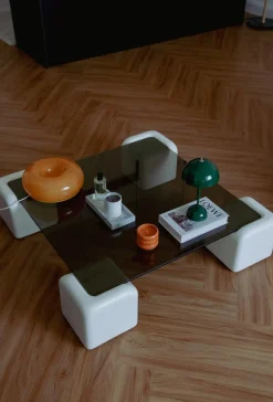 The Gilded Nest Wohndeko|Beleuchtung-Donut Glow Glass Lamp – Warm Ambient Light with 3 Modes