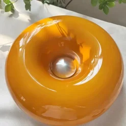 The Gilded Nest Wohndeko|Beleuchtung-Donut Glow Glass Lamp – Warm Ambient Light with 3 Modes