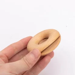 Deco Küche & Esszimmer-Donut-Verschlussklammern aus Holz – 6er-Set Zubehör zur Lebensmittelaufbewahrung