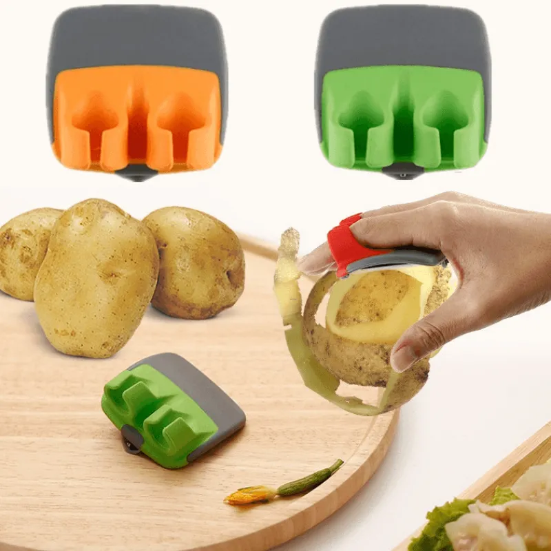 Deco Küche & Esszimmer-Doppelfinger-Gemüseschäler – Ergonomisches Küchenwerkzeug für müheloses Gemüsevorbereiten