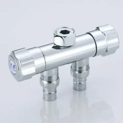 The Culinary Kit Küche & Esszimmer-Doppelkopf-Gartenwasserhahn - Wasserstation mit zwei Wasserhähnen für den Außenbereich