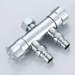 The Culinary Kit Küche & Esszimmer-Doppelkopf-Gartenwasserhahn - Wasserstation mit zwei Wasserhähnen für den Außenbereich