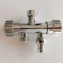 The Culinary Kit Küche & Esszimmer-Doppelkopf-Gartenwasserhahn - Wasserstation mit zwei Wasserhähnen für den Außenbereich