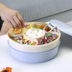 The Decor Haven Küche & Esszimmer-Doppellagige Snackbox - Vorratsbehälter für Lebensmittel