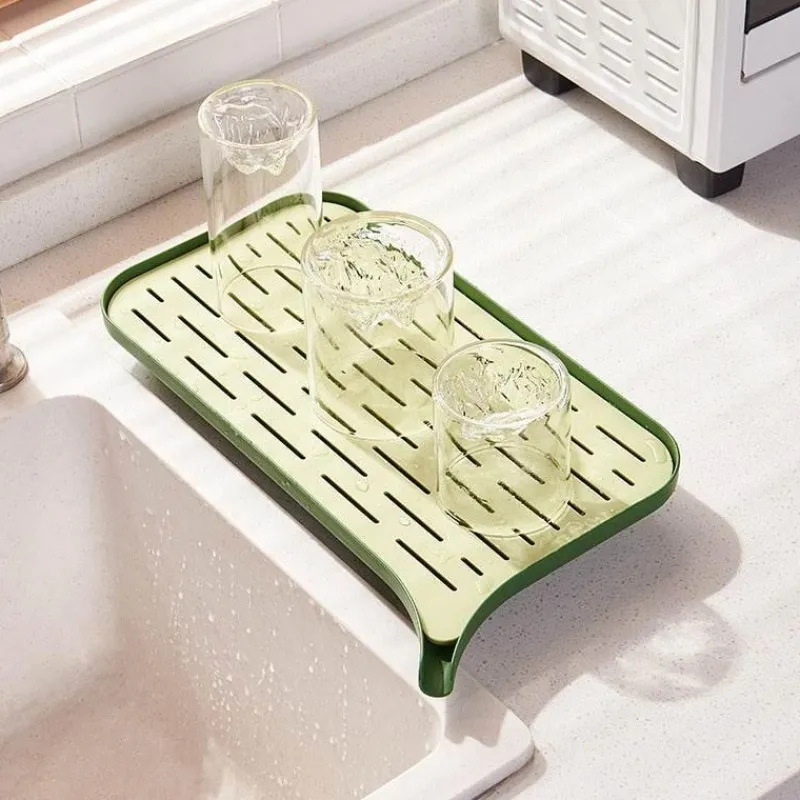 The Culinary Kit Küche & Esszimmer-Doppelschichtige Küchenabtropfschale – platzsparender Organizer