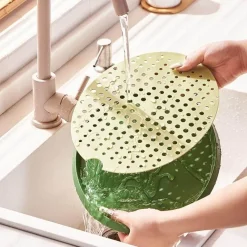 The Culinary Kit Küche & Esszimmer-Doppelschichtige Küchenabtropfschale – platzsparender Organizer