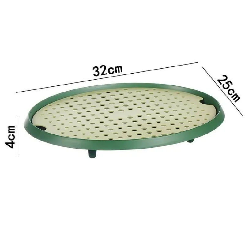 The Culinary Kit Küche & Esszimmer-Doppelschichtige Küchenabtropfschale – platzsparender Organizer