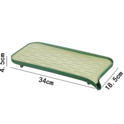 The Culinary Kit Küche & Esszimmer-Doppelschichtige Küchenabtropfschale – platzsparender Organizer