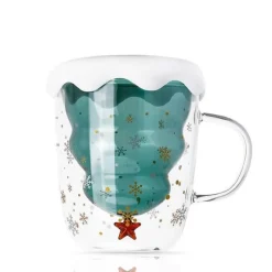 Cup Couture Küche & Esszimmer-Doppelschichtige Weihnachtsbecher – Festliches Trinkgeschirr für die Feiertage