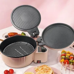 The Culinary Kit Küche & Esszimmer-Doppelseitige elektrische Backform - Multifunktionales Grillgeschirr