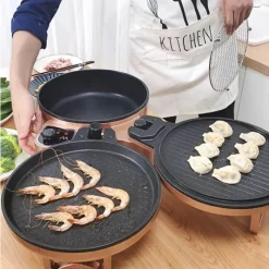 The Culinary Kit Küche & Esszimmer-Doppelseitige elektrische Backform - Multifunktionales Grillgeschirr