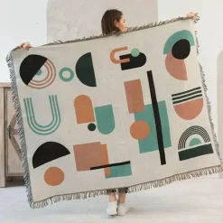 Snug u0026 Soft Bettzeug-Doppelseitige ethnische Wandteppichdecke - Wohndekor-Sofabezug