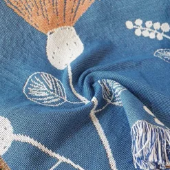 Snug u0026 Soft Bettzeug-Doppelseitige Sofadecke mit Cartoon-Katze – moderner, staubdichter Bezug mit Quasten für Doppelbetten und Sofas