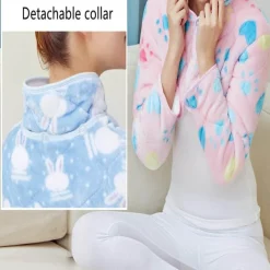 Damen The Relaxation Nook Gesundheits-Gadgets|Gesundheits- Und Entspannungstools-Doppelseitige Winterjacke - Schulterstütze Rückenwärmer