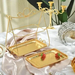 Elegance at the Table Küche & Esszimmer-Doppelstöckiger Tortenständer - Eleganter Dessertständer