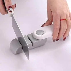 The Culinary Kit Küche & Esszimmer-Doppelt faltbarer Messerschärfer – kompaktes Küchenwerkzeug