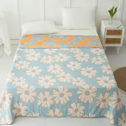 Wrap u0026 Relax Bettzeug-Doppelte Baumwolldecke - Weiche, atmungsaktive Bettdecke