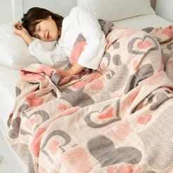 Wrap u0026 Relax Bettzeug-Doppelte Baumwolldecke - Weiche, atmungsaktive Bettdecke