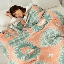 Wrap u0026 Relax Bettzeug-Doppelte Baumwolldecke - Weiche, atmungsaktive Bettdecke