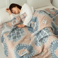 Wrap u0026 Relax Bettzeug-Doppelte Baumwolldecke - Weiche, atmungsaktive Bettdecke