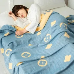 Wrap u0026 Relax Bettzeug-Doppelte Baumwolldecke - Weiche, atmungsaktive Bettdecke