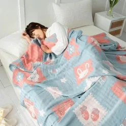 Wrap u0026 Relax Bettzeug-Doppelte Baumwolldecke - Weiche, atmungsaktive Bettdecke