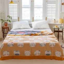 Wrap u0026 Relax Bettzeug-Doppelte Baumwolldecke - Weiche, atmungsaktive Bettdecke