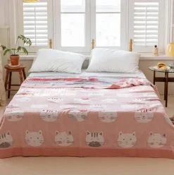 Wrap u0026 Relax Bettzeug-Doppelte Baumwolldecke - Weiche, atmungsaktive Bettdecke