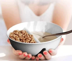 The Decor Haven Küche & Esszimmer-Doppelte Servierschüsseln mit Griff - Kreative separate Schale