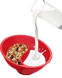 The Decor Haven Küche & Esszimmer-Doppelte Servierschüsseln mit Griff - Kreative separate Schale