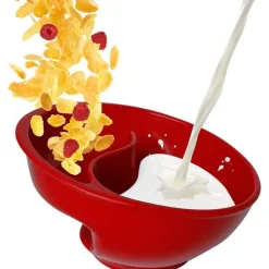 The Decor Haven Küche & Esszimmer-Doppelte Servierschüsseln mit Griff - Kreative separate Schale