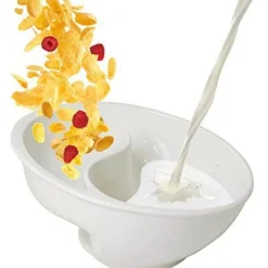 The Decor Haven Küche & Esszimmer-Doppelte Servierschüsseln mit Griff - Kreative separate Schale