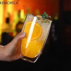 Plates u0026 More Küche & Esszimmer-Doppelwandiger, hitzebeständiger Glasbecher – Isoliertes Trinkgeschirr