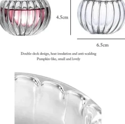 Plates u0026 More Küche & Esszimmer-Doppelwandiges Teetassen-Set aus Glas – vielseitiges Trinkgeschirr für Tee, Espresso, Bier, Whisky