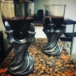 The Decor Haven Küche & Esszimmer-Drachenklauenbecher - Mittelalterliches Wodka- und Weintrinkgeschirr