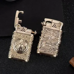 The Outdoor Vault Heimwerkzeuge|Outdoor & Garten-Dragon Wings Messingfeuerzeug - Kerosin-Design