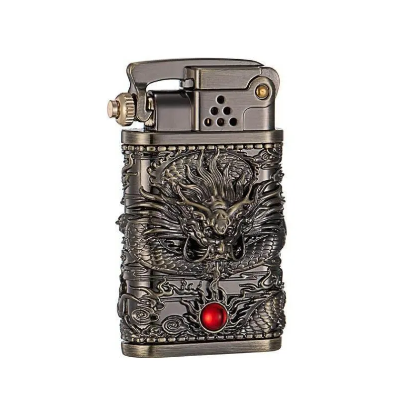 The Outdoor Vault Heimwerkzeuge|Outdoor & Garten-Dragon Wings Messingfeuerzeug - Kerosin-Design