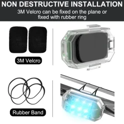 Wild u0026 Free Gear Autozubehör|Automobilindustrie-Drahtloser Blinker mit Fernbedienung - Antikollisions-Sicherheitslicht