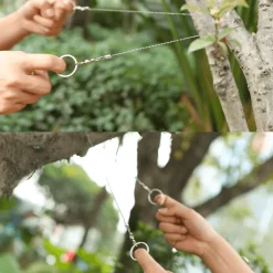 Roam Ready Camping-Werkzeuge|Outdoor-Gadgets-Drahtsäge aus Edelstahl – Camping-Überlebenswerkzeug